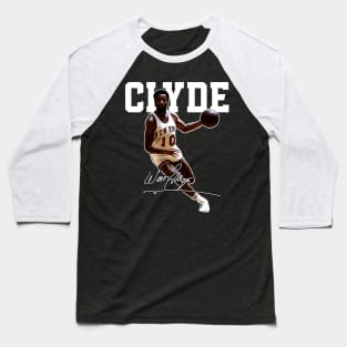 Walt Frazier The Clyde Basketball Legend Signature Vintage Retro 80s 90s Bootleg Rap Style Baseball T-Shirt